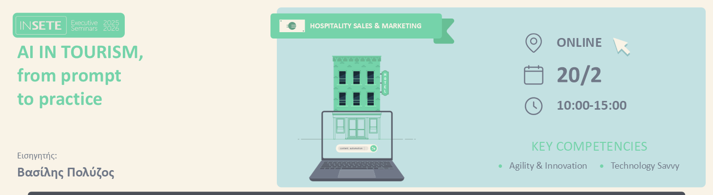 AI IN TOURISM, from prompt to practice 