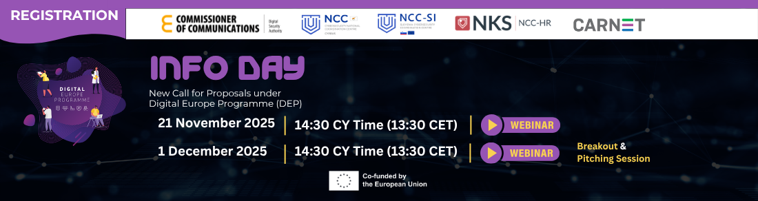 Info Day: New Opportunities under DEP 9 Calls 