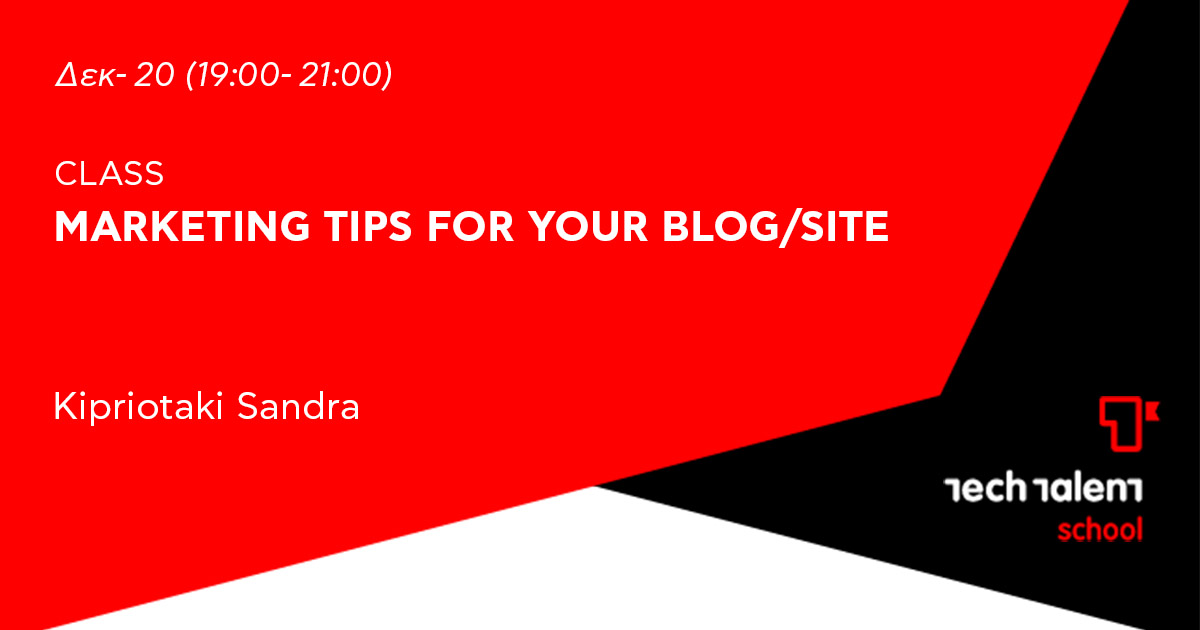 Marketing Tips for your Blog/Site (Irakleio) 