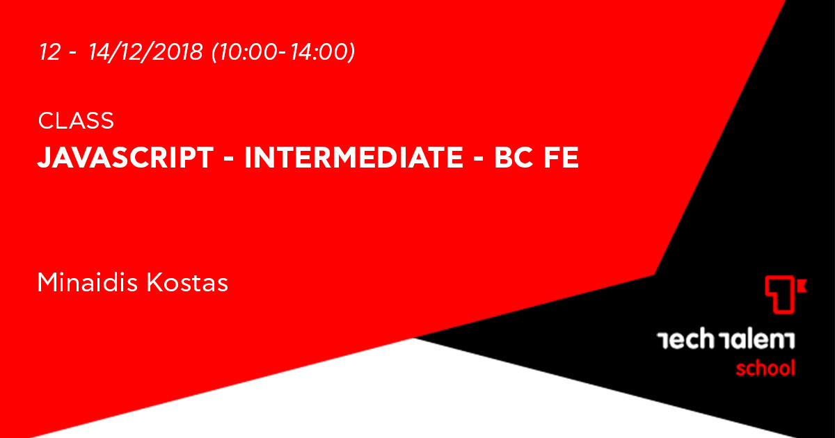 Javascript - Intermediate- BC FE  