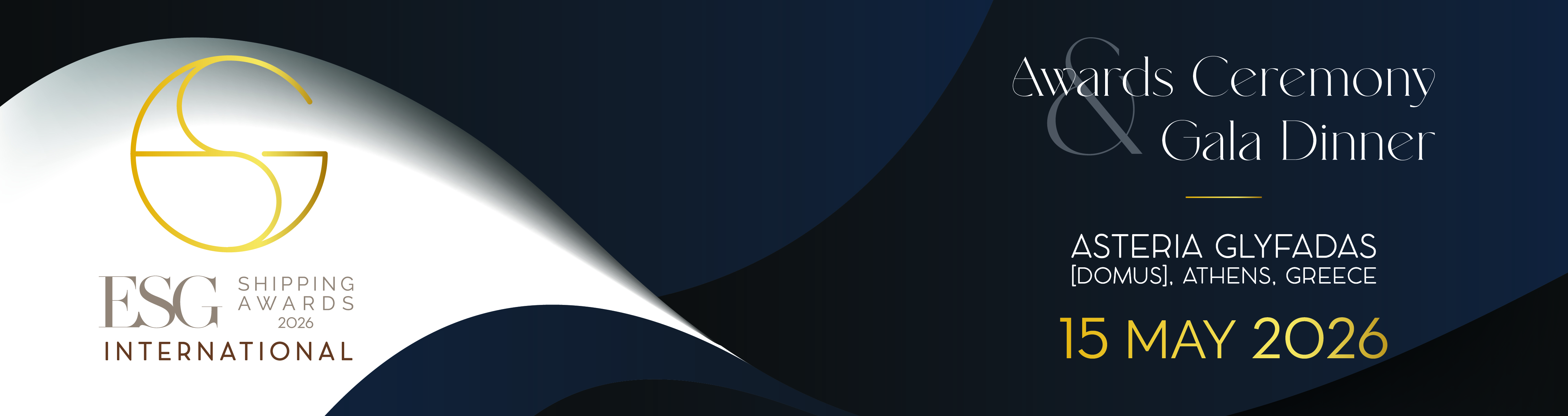 ESG Shipping Awards 2026 INTERNATIONAL, Awards Ceremony & Gala Dinner 