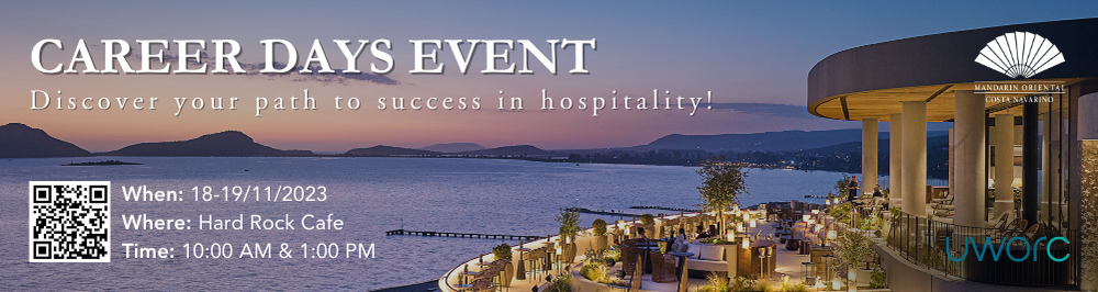 UWORC Career Days in Athens for Mandarin Oriental, Costa Navarino 